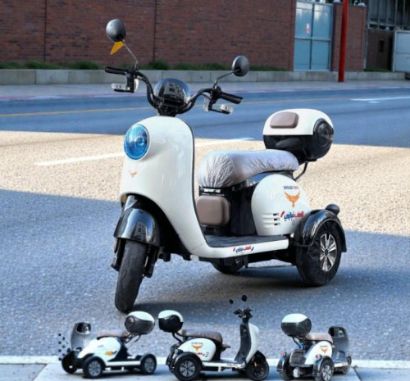 صورة دباب كهربائي 3 عجلات مع سعة تخزين كبيرة